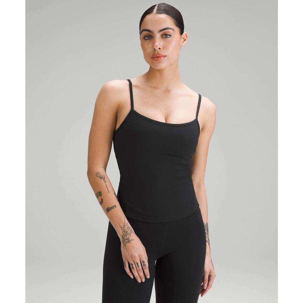 Lululemon Cross-Back Nulu Yoga Tank Top Black Size 10